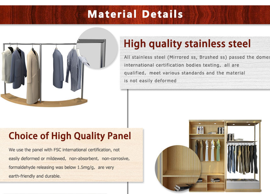 shop counter wooden metal materials